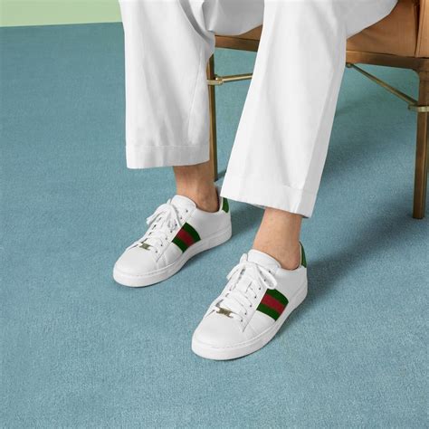 gucci ace sneaker pearl|Gucci ace sneakers on sale.